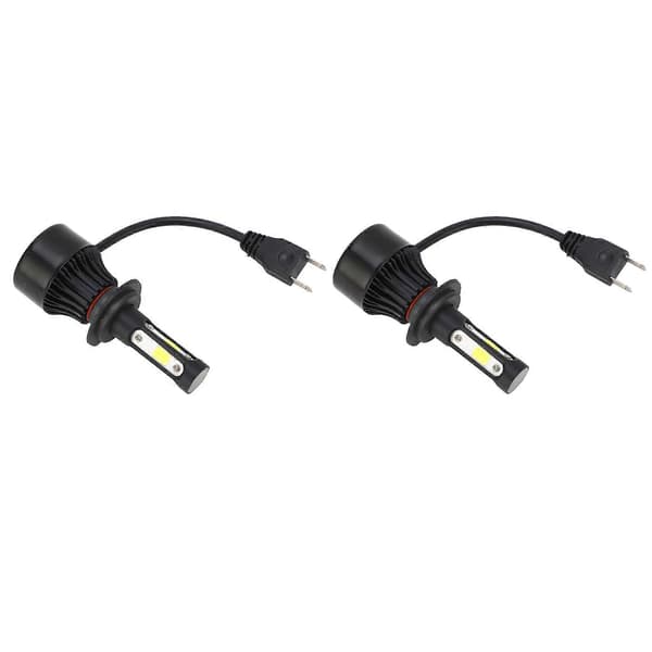 2 stk. Bilforlygte Universal H7-stik LED-forlygte Fjernlys Lysstærk Frontlys