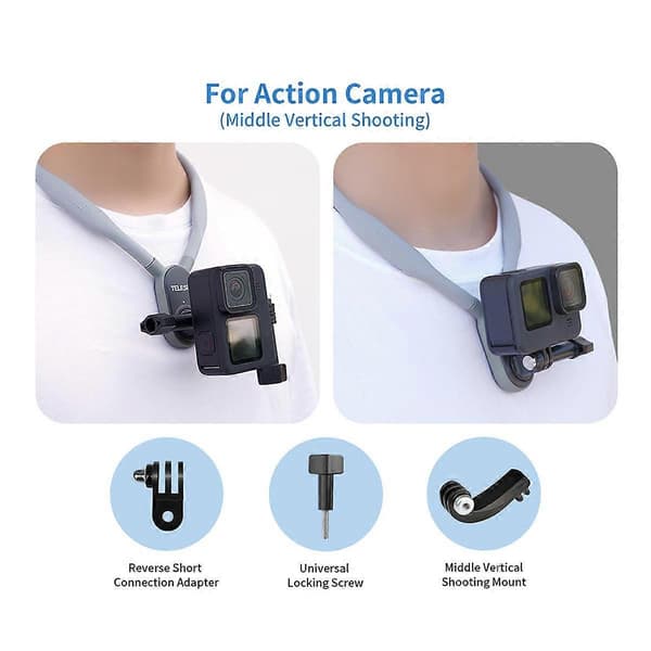 Magnetisk silikone halsmontering til / / Hero 11 10 9 8 7 6 5 Action Camera tilbehør