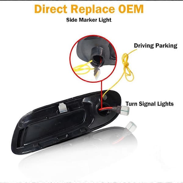 LED Dynamisk Sidemarker Blinklys Repeaterlys til Mini F55 F56 F57 2014-2017