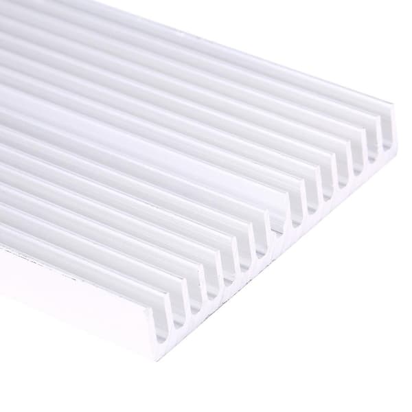 Aluminium Grillformet Køleplade Chip til IC LED Power Transistor (100*60*10mm) - DIY Køler