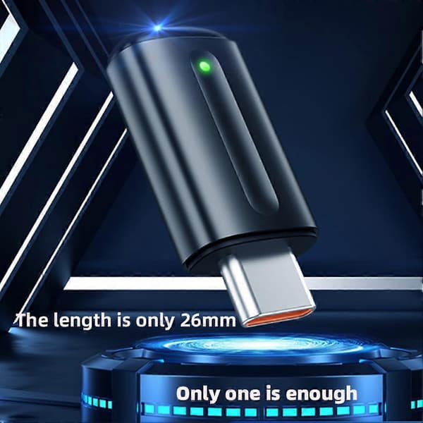 Smartphone IR Miniadapter Typ C/Micro USB-gränssnitt Smart App-kontroll Trådlös Infraröd Telefon Universal Fjärrkontroll Silver