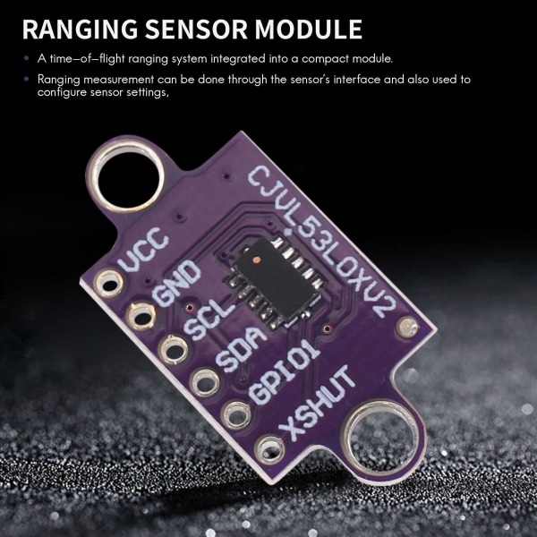 2 stk Vl53l0x Tid-av-flyvning Tof Avstandssensor Breakout 940nm -vl53l0xv2 Avstandsmåler I2c Iic