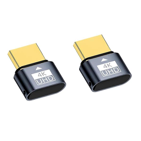 2 stk. -kompatibel Dummy Plug 4K HDR Virtuel Skærm EDID Headless Ghost Emulator Understøtter 4k 60Hz 108