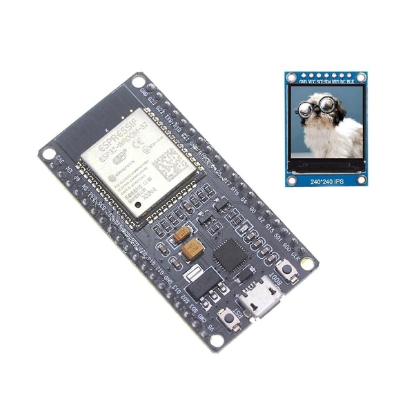 Esp32 Module Development Board Wireless Wifi+bluetooth Esp32-wroom-32 Module With 1.3 Inch Color Sc