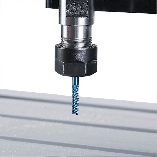 SainSmart 10 st Nano Blå CNC Fräsbits, 1.5-3.175mm, 1/8 Skaft