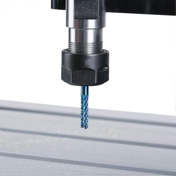 SainSmart 10 stk. Nano Blå Belægning CNC Router Bit, 1.5-3.175mm, 1/8 Skaft