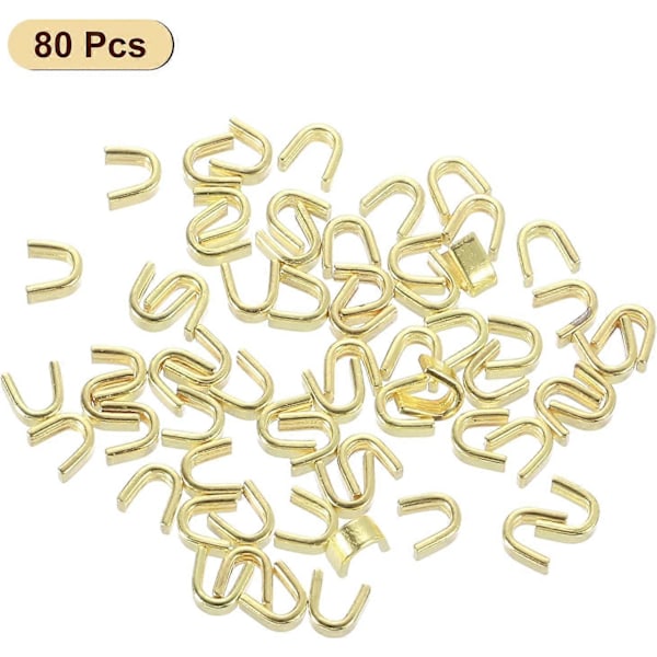 80 st Dragkedjestopp, 4,2 mm U-formade Toppstopp Stängda Dragkedjor