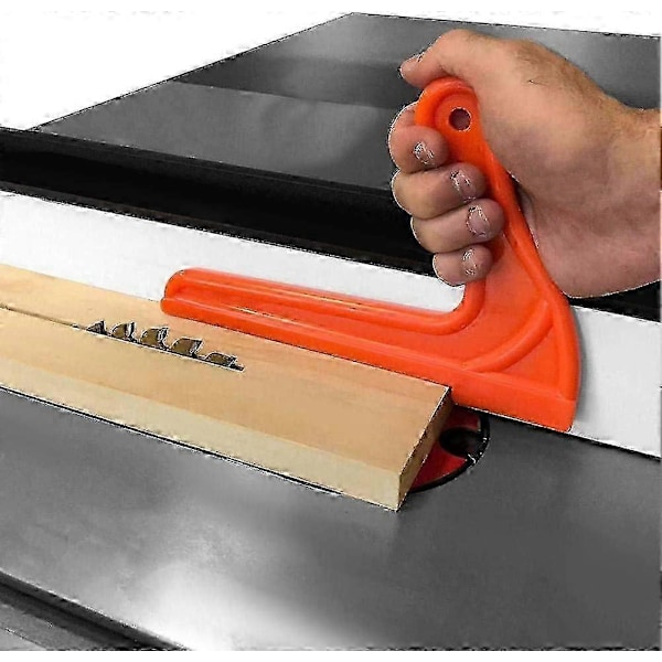 4 stycken Plastmaterial Hållbart Träbearbetningsskydd Push Handle (Orange)