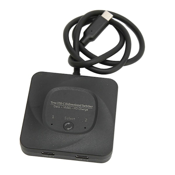 USB C Switch 2 i 1 Utgång Plug and Play 8K 60Hz HD Typ C Bi-Directionell Switch Splitter med Strömindikator för Datorer
