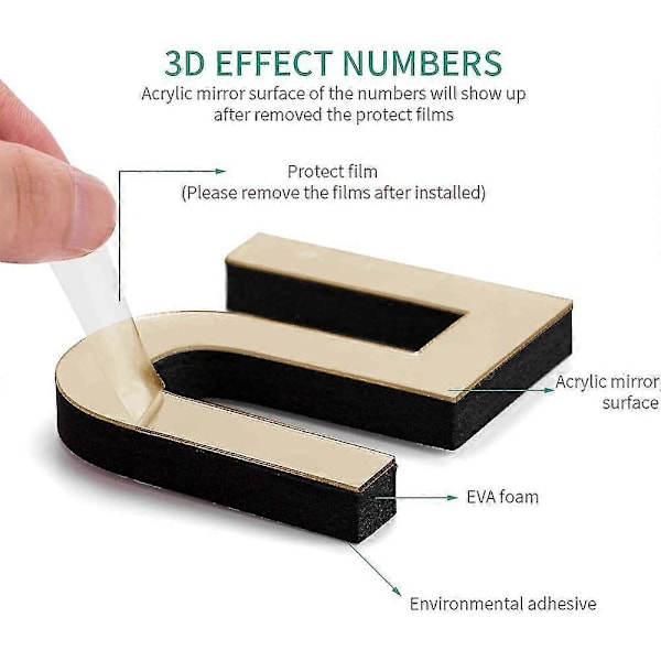 Elegant Stor DIY Rammeløs 3D Speiloverflate Effekt Veggklokke Overdimensjonert Tid Timer Klokke Hjemme Dekor