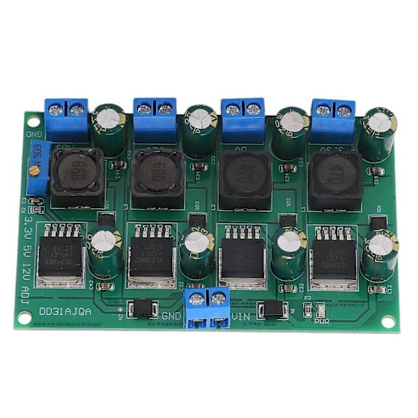 Buck Converter 3A Multi Channel 3.3V 5V 12V Justerbar Udgangsstrømforsyningskort YEMAA