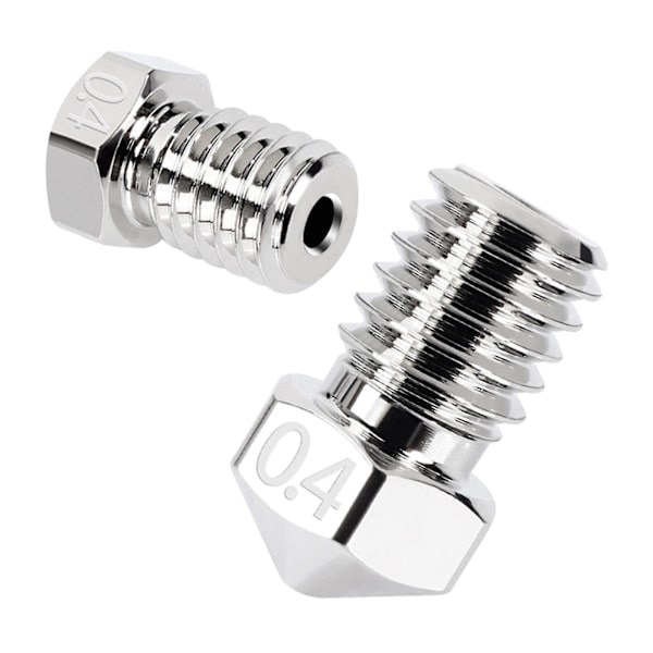 V5 V6 Nikkelbelagt Dysesæt 0,2 0,3 0,4 0,5 0,6 0,8 1,0mm 1,2mm Til 3D-printer