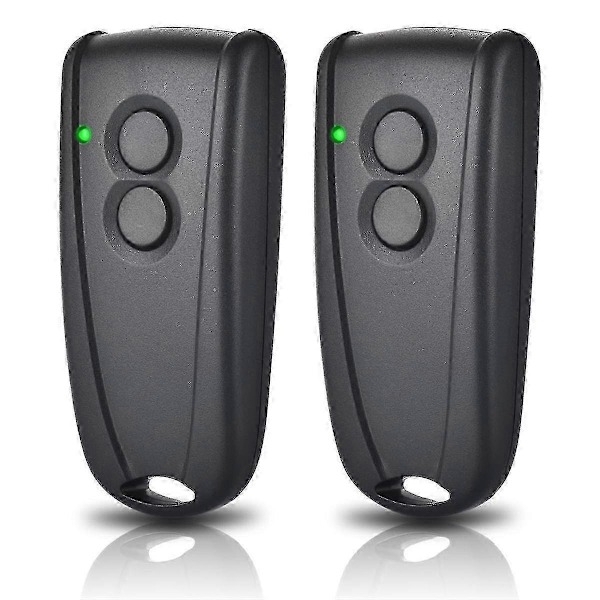 433,92 MHz Garagedörröppnare Fjärrkontroll för RSE2, RSC2 Handhållen Sändare 2-pack