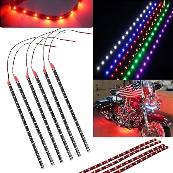 Vedenpitävä DC 12V moottorin LED-nauha SMD alustan koristeellinen nauhavalo autoon moottoripyörään kauniit koristeelliset pehmeät valot
