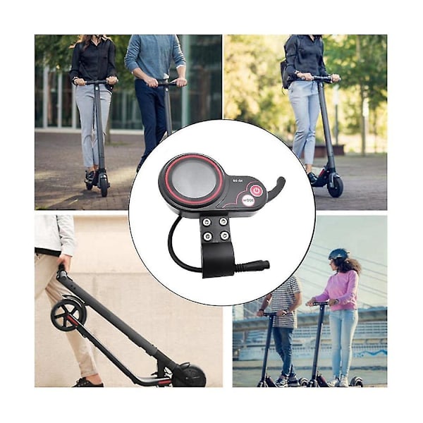 Qs-s4 72v Tumgasreglage LCD Display Mätare+Tändningslås Nyckel Lång Kabel Endast För Zero 11x Elektrisk Scooter 6pin Display