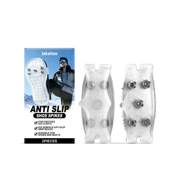 2 st Jakehoe klätterklor - Vintervandring, snöskydd, stadigt grepp, universella bärbara klätterklor (5-tandade) 2Pcs