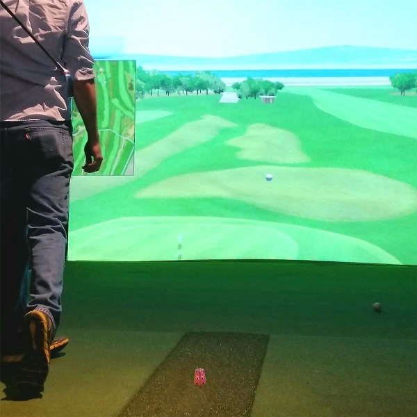 Golf Simulator T-paidat, 19 kpl harjoitusgolf T-paidat nurmikolla ja Driving Range Indoor T-paidat