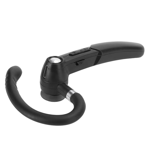 Bærbar Monaural Bluetooth Headset Øretelefon Hovedtelefon Udstyr Høj Kompatibilitet Sort