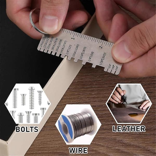 Shingle Gauge Svejserværktøj Wire/Metalpladetykkelsesmåler