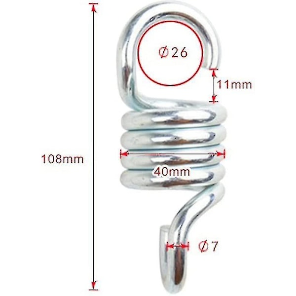 Pcs Spændingsfjeder, Rustfrit Stål Spændingsfjeder Til Hængekøje, Hængestol Fjedersving Fjedersving Stålfjeder Hængestol Fjedersving Til Veranda Sw