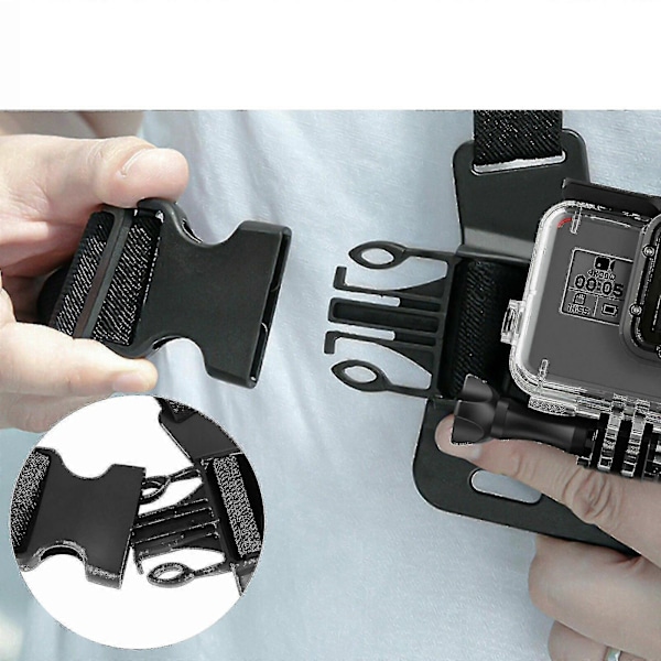 Bröstsele Kroppsrem Fäste för iPhone GoPro Android