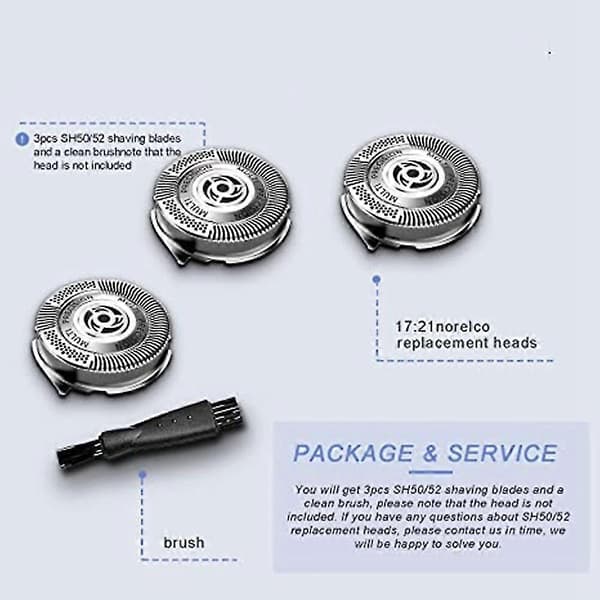 Ersättningshuvuden för Philips Rakapparater Serie 5000 S5000 5077