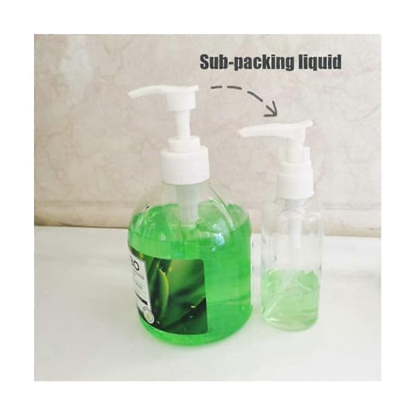 24-pack 100 ml transparenta reseflaskor, pumpflaska, lotiondispenser för vatten, massageolja, schampo