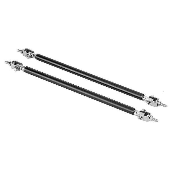 2 stk. Justerbar Frontkofanger Læbe Splitter Stiver Stang Bindestangs Støtte Rustfrit Stål