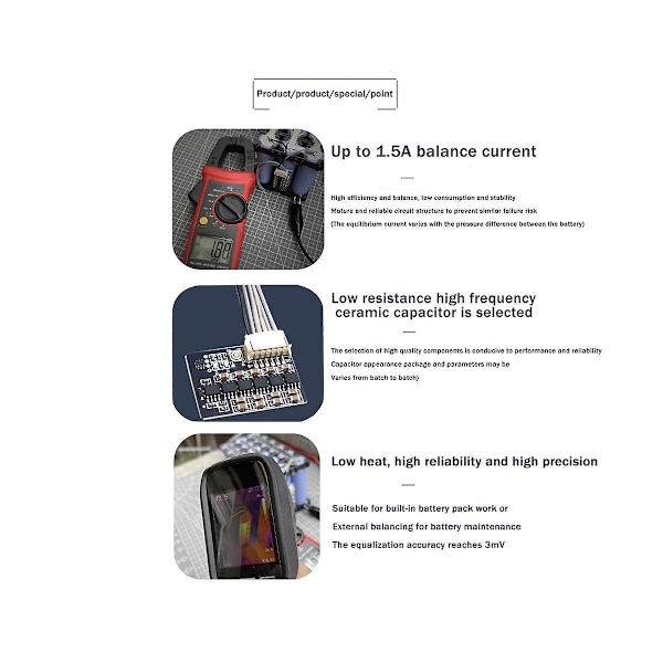 5s 1.5a 0.03v Högprecisions Lifepo4 Ternär - Batteripaket Högström Aktiv Utjämning Energi