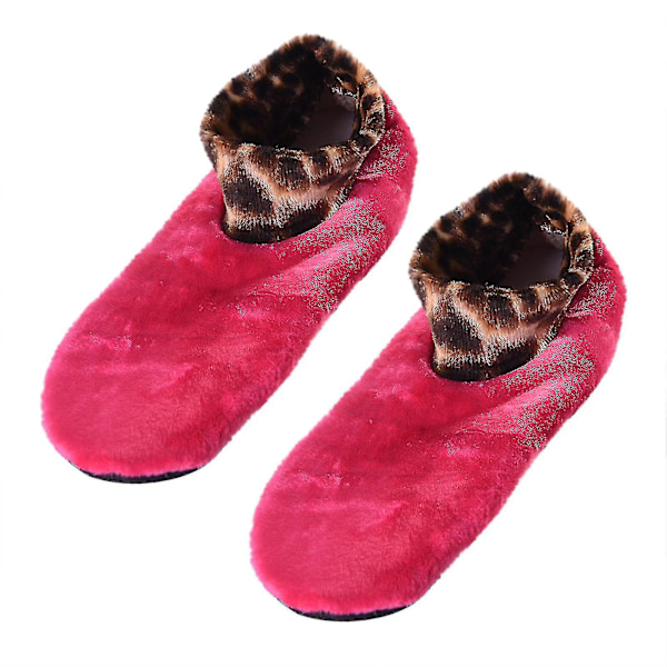 Efterår og vinter børns leopardprint gulvsokker dobbelt lag plus fløjl fortykkelse skridsikker varme ikke ned fløjl yoga dansesokker