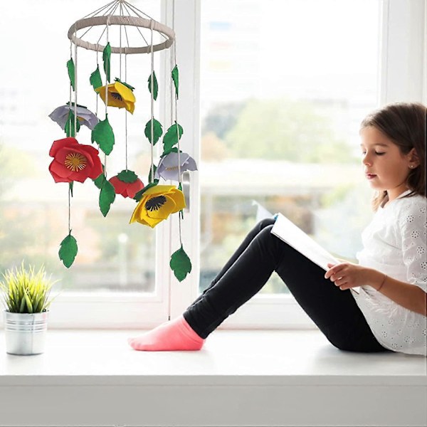 Generisk Blomst Vindklokker Dekorasjon Soverom Stue Kreativt Anheng Håndverk Jul