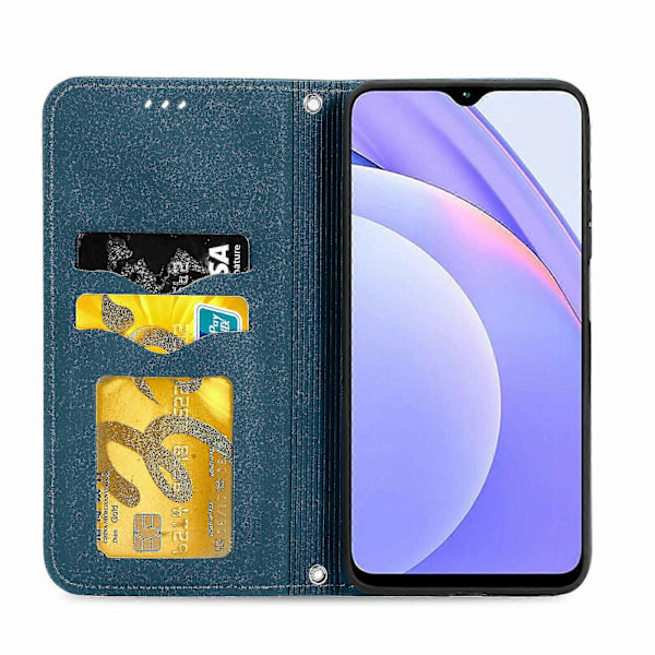 Etui til Xiaomi Redmi 9t Magnetisk Lukning Læder Wallet Cover Housse Etui Stødsikkert -