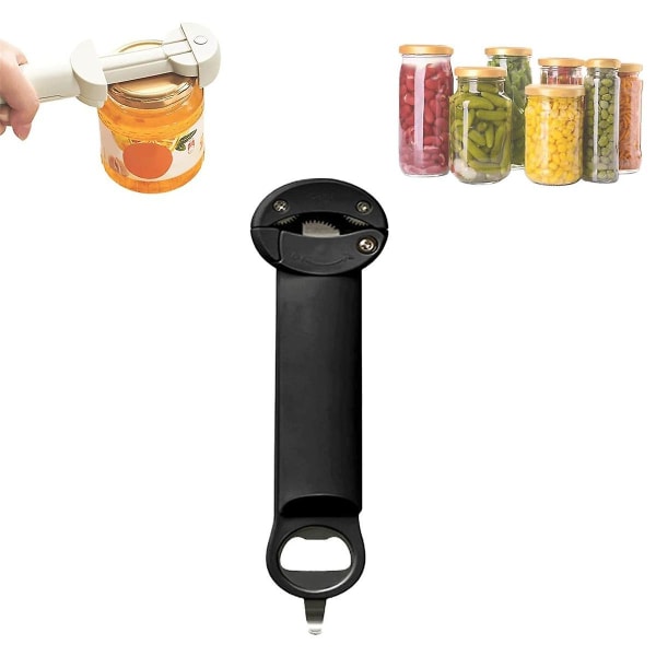 Multifunksjonell Inntrekkbar Flaskeåpner, Justerbar Multifunksjonell Rustfritt Stål Boksåpner B