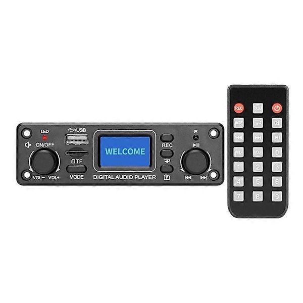 Digital Ljudspelare Bluetooth MP3-spelare Dekoderkort 128X64 DOTS LCD USB SD BT FM Musikspelare Modul TPM119B