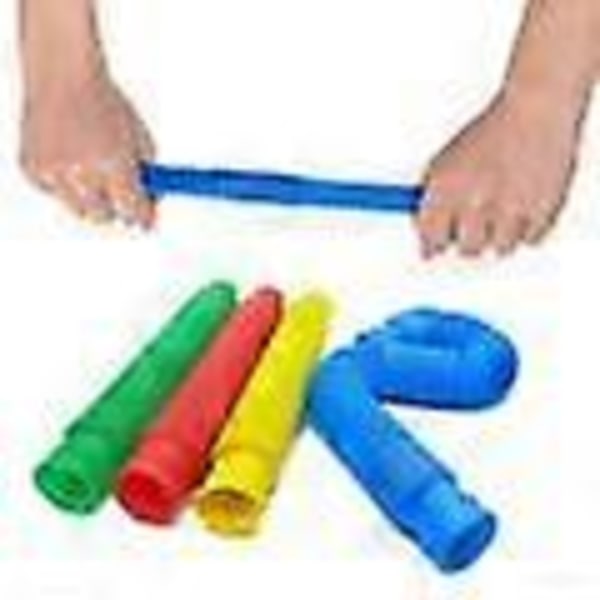 4-Pack - Pop Tube - Fidget Leksaker - Leksak / Sensorisk flerfärgad