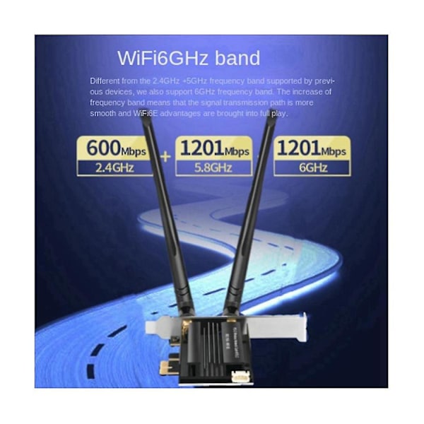 Wifi6e 3000mbps 2.4g 5g 6ghz Bluetooth 5.2 Usb3.0 -bånds Trådløs Lan Adapter Wifi Modtager Til Stationær Computer Laptop