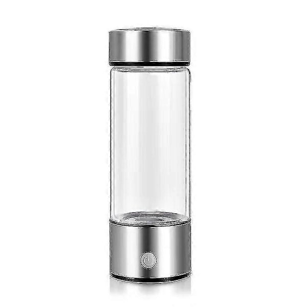 Hydrogenvannflaske, bærbar hydrogenrik vannglass oppladbar ionevannsgenerator hydrogenrik vannkoppgenerator for hjemmereise (1 stk, S)