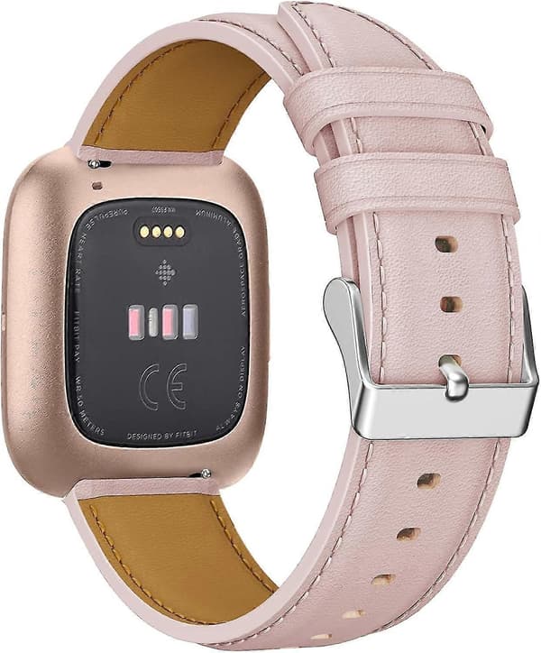 Ekte Lærreim For Fitbit Versa 2