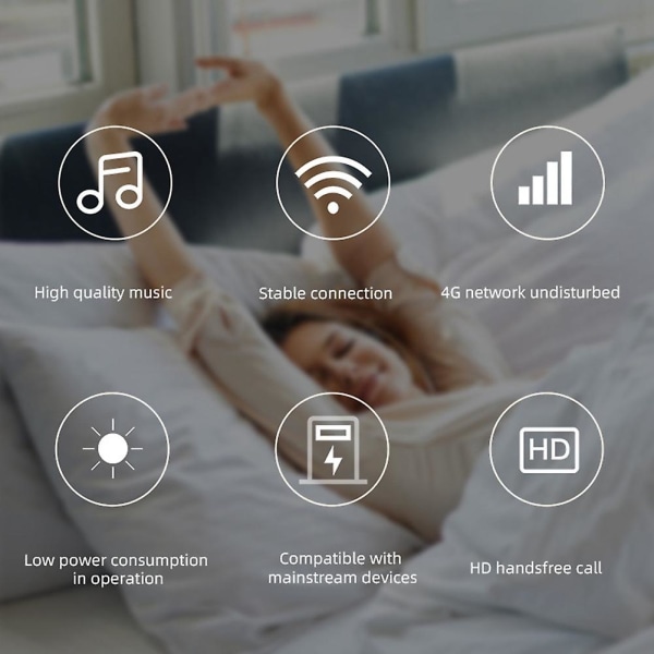 Multifunktionsalarmradio Skrivebordsur LCD-skærm Bluetooth-kompatibel musik afspiller digital alarm