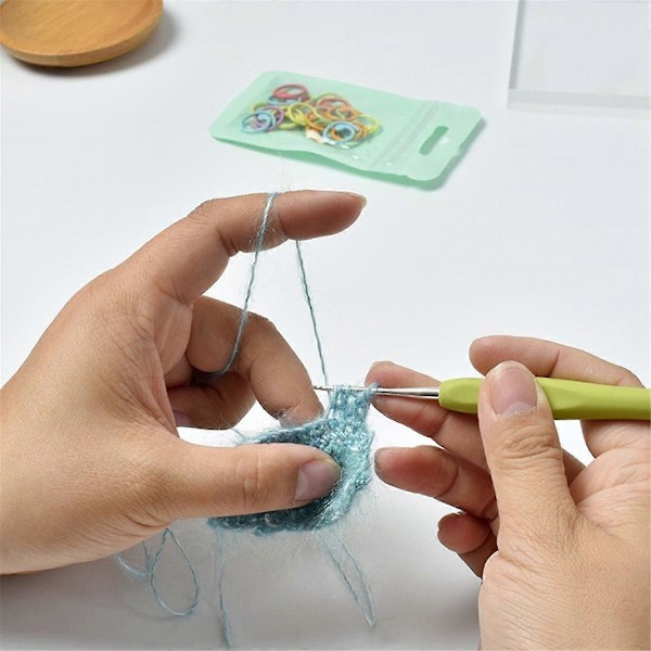 Virka Krokar, Ergonomiska Handtag Virka Krokar Set, Bekväma Släta Virka Nålar Extra Långa Kn
