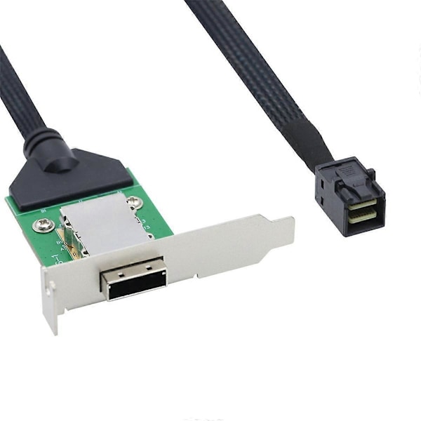 Extern Mini SAS HD SFF-8088 26P PCBA Hona Adapter med Lågprofilfäste till SAS SFF-8643 12Gbps Extern 100-Ohm B