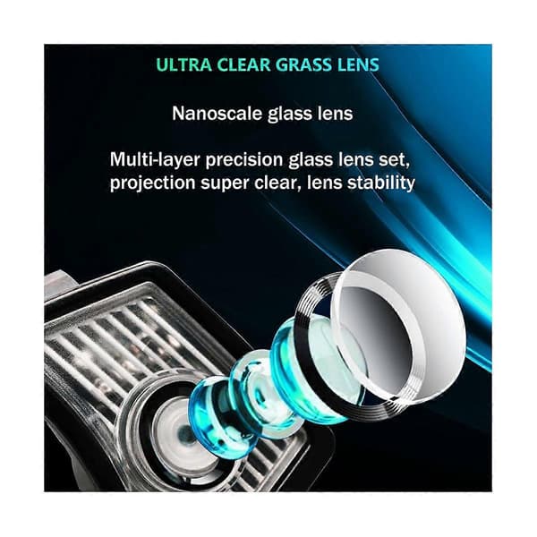Til XE XF XJ XK LED Side Puddle Laser-Bakspejl Projektor Lampe Velkomstlys