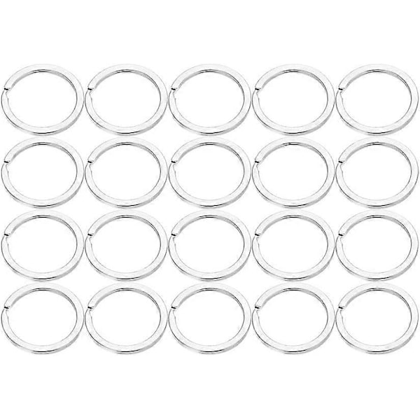 25 MM Ring Nyckelring Tillbehör Smycken Material Leveranser Pack med 20 st