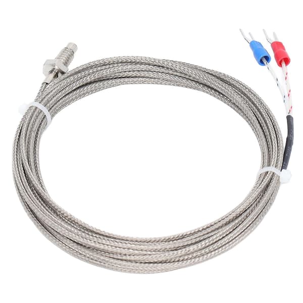 Högprecision M6 Skruvgänga K Typ Termoelement Temperatursensor - 4m Trådsond