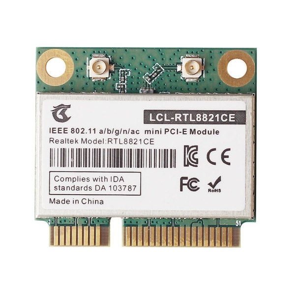 RTL8821CE 802.11AC Bluetooth 4.2 433Mbps 2.4Ghz/5Ghz Dual Band Mini PCIe WiFi CARD RTL8821 Tuki kannettavalle/tietokoneelle