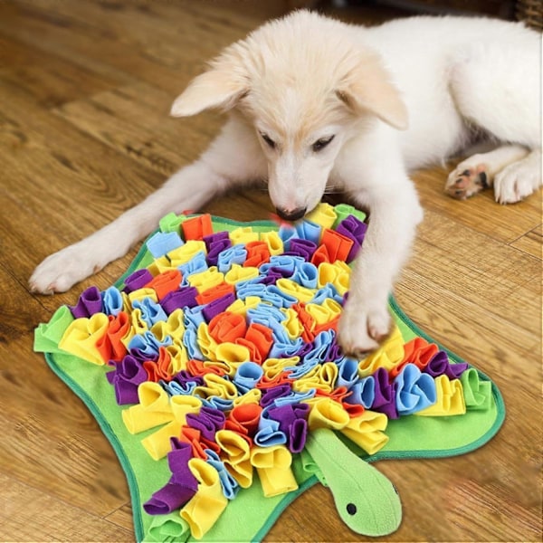 Interaktiv Snusematte, Snuse Aktivitetsmatte, Nosework Matte, Skilpaddeformet Hund