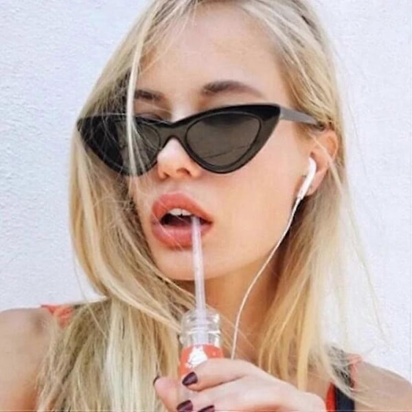 Retro Vintage Kapeat Kissansilmä Aurinkolasit Naisille Clout Goggles Muovikehyksellä