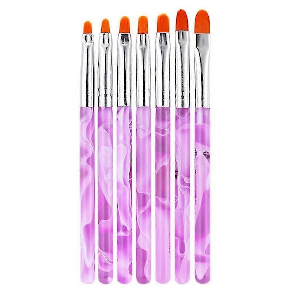 7 st Nagelborstar Verktyg Nagelkonst Design Målningsverktyg Penna Polish Borstset Kit Skönhet Nagelkonst Borste