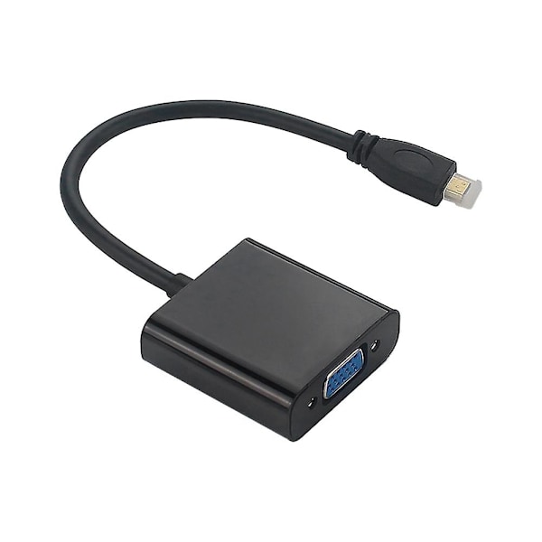 2x - til VGA Adapterkabel 1080p Videokonverter med Lydjack USB Strømkabel til Kamera Raspberry