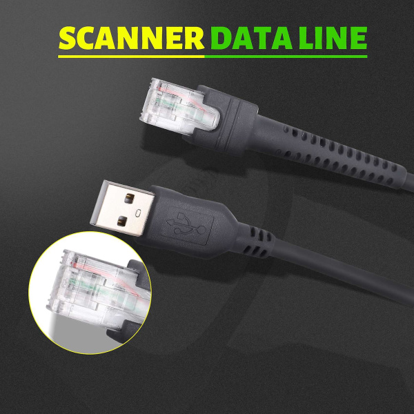 Skannerin datakaapeli LS2208 AP LS4208 DS9208 viivakoodiskannerille USB-porttiin